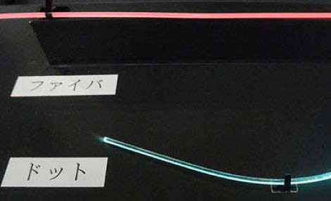 射出成形ライトガイドと光ファイバライトガイドの違い